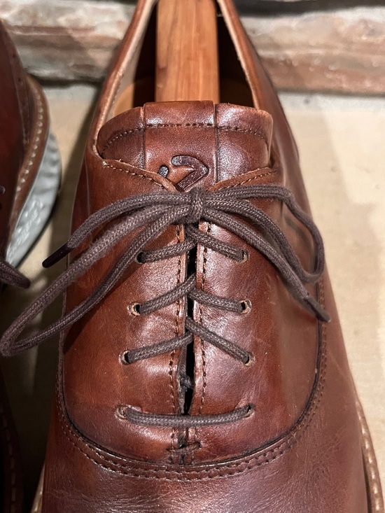 Ecco ST.1 Hybrid Brown Leather Wingtip Oxford Shoes main image 5